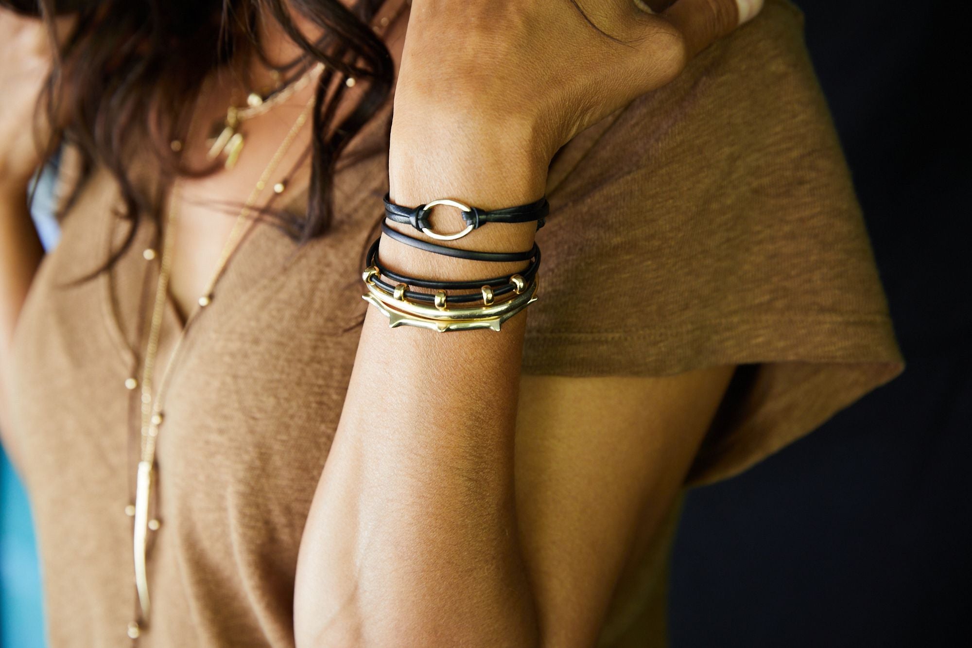 Raw Eternity Bracelet - Gold