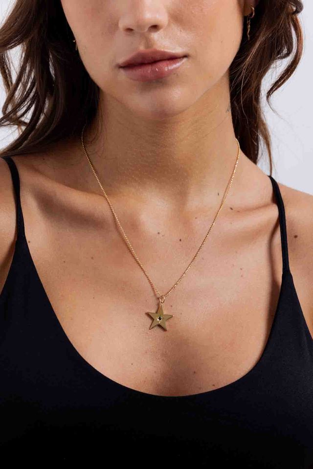 Guiding Star Pendant - Black Diamond