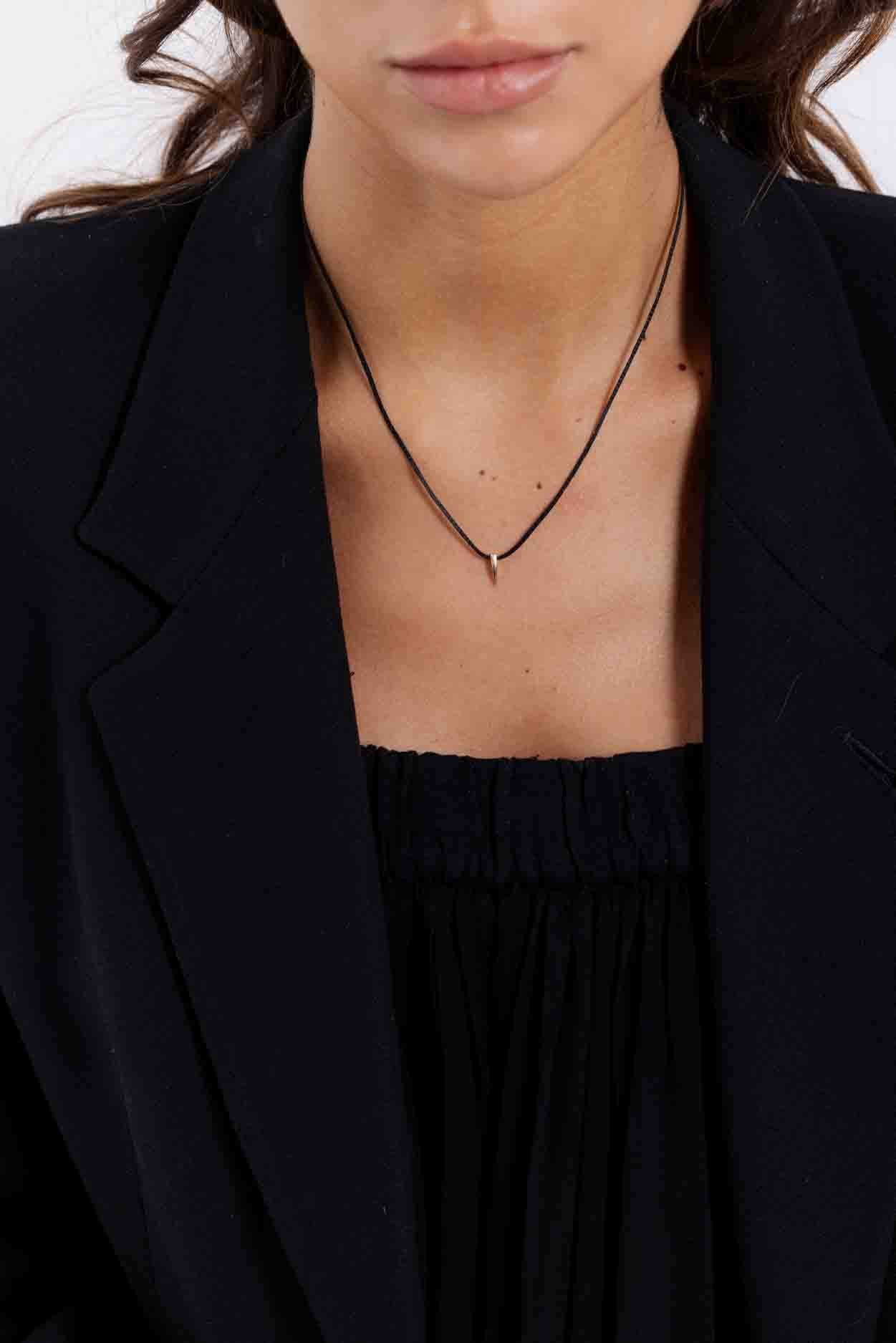 Mini Horn Necklace - Gold