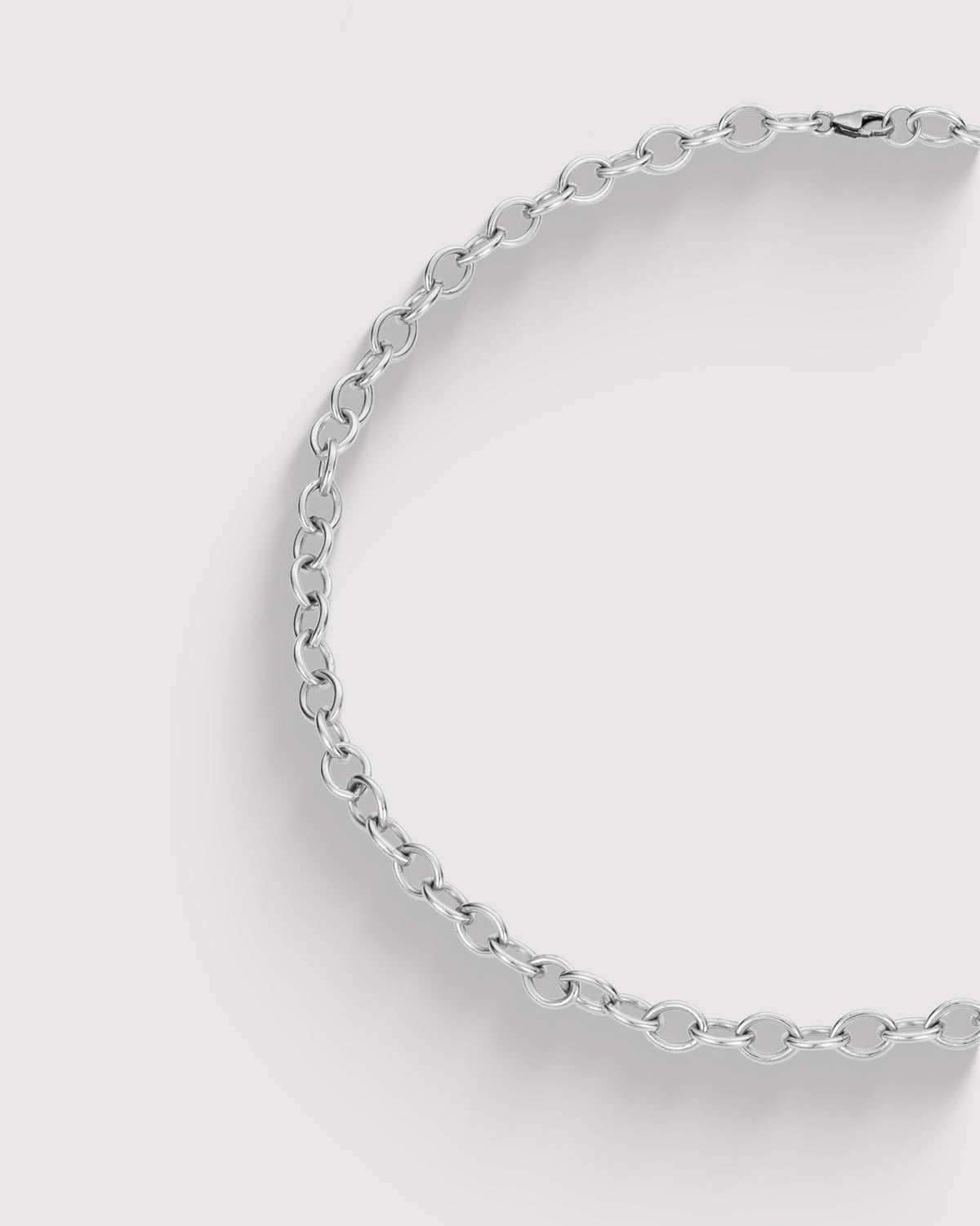 Link Chain Choker - Sterling Silver