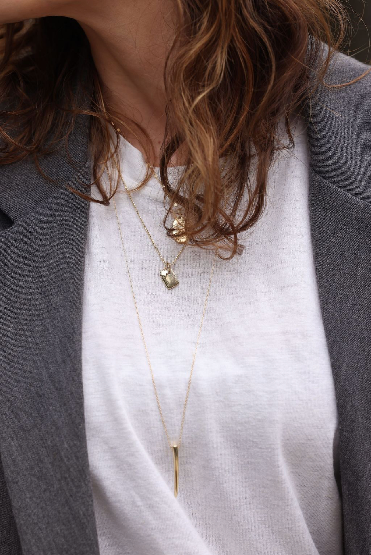 Long Horn Necklace