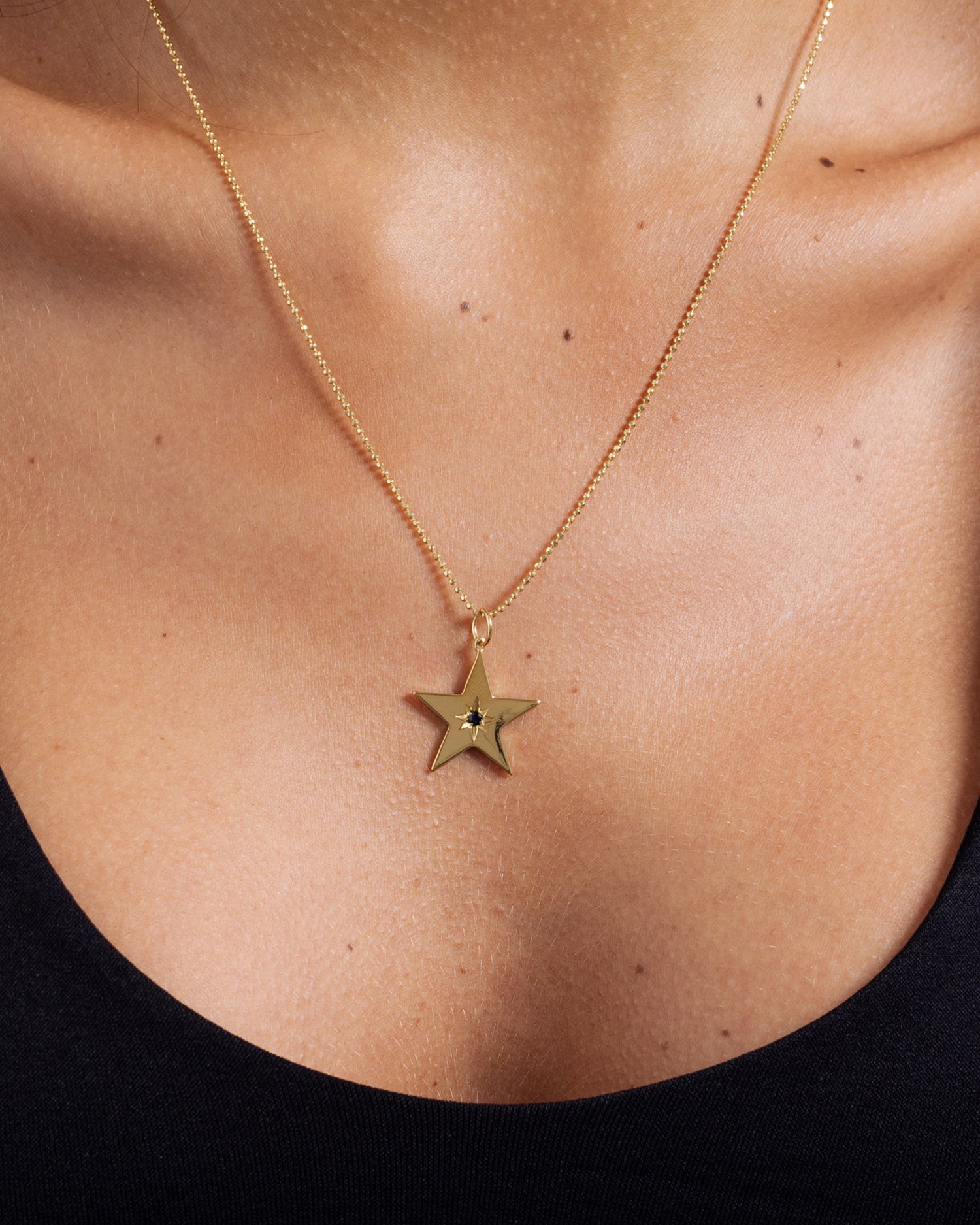 Guiding Star Pendant - Black Diamond