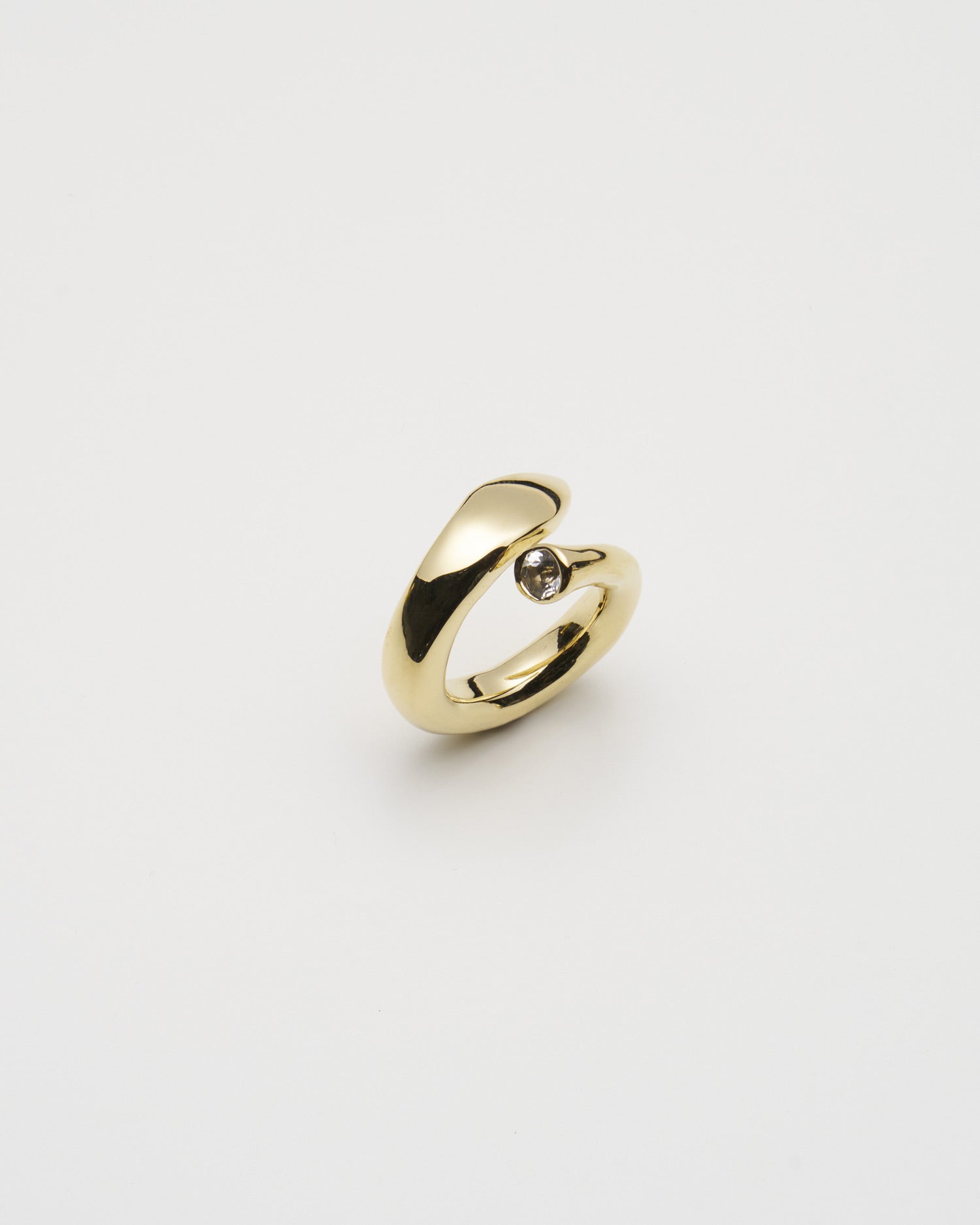 Bold Snake Ring- Opal