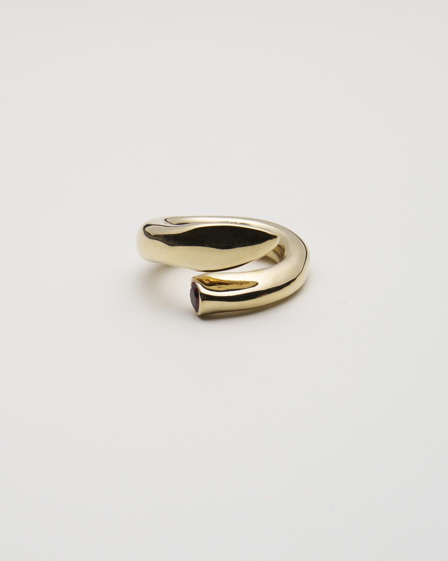Bold Snake Ring- Black Onyx