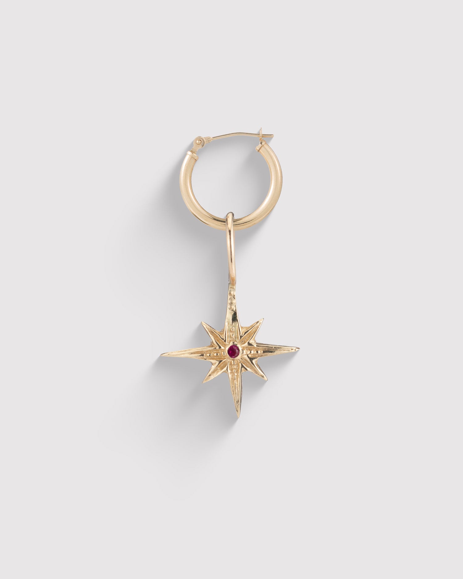 North Star Pendant Earring - Gold