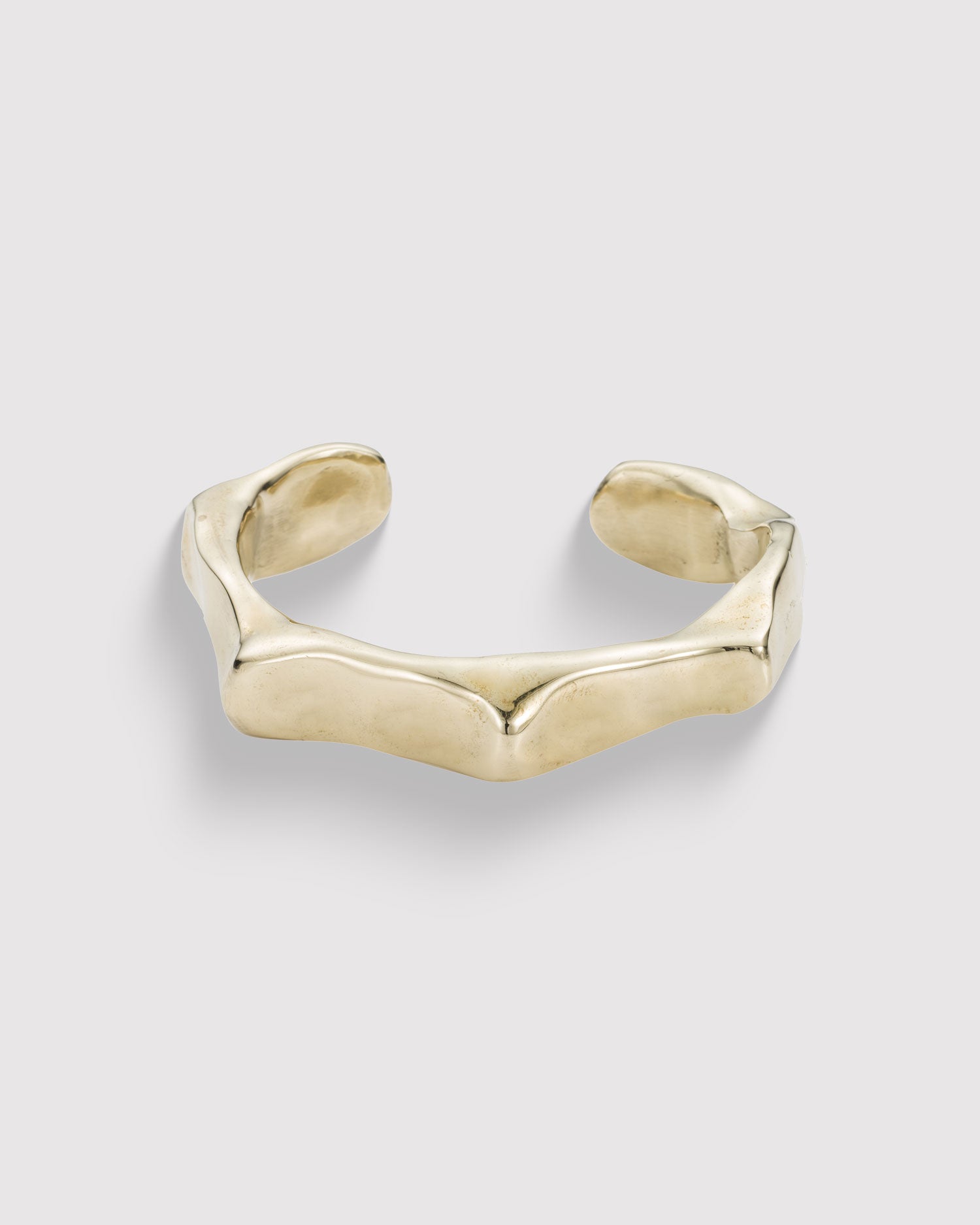 Raw Chunky Spike Cuff - 14K Gold Plated