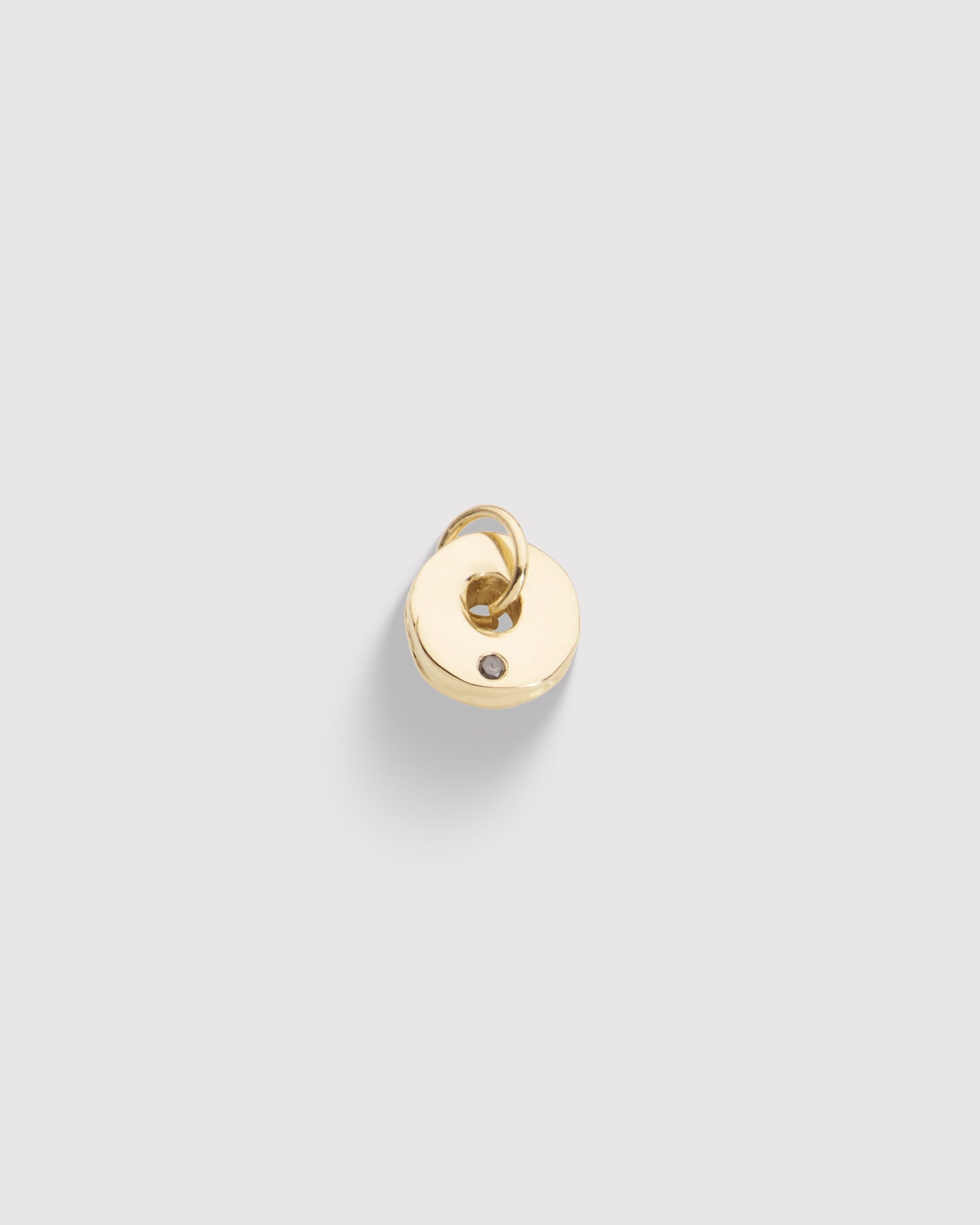 Raw Round Pendant - Gold