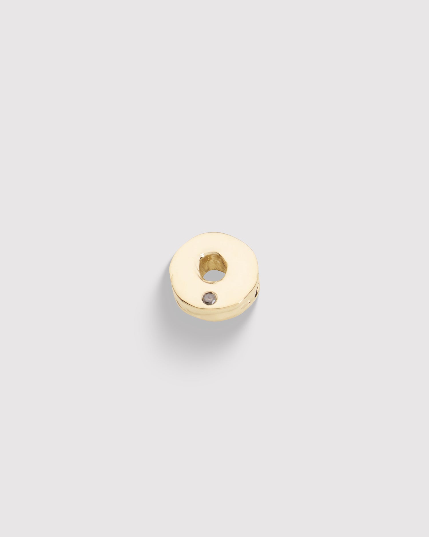 Raw Round Pendant - Gold