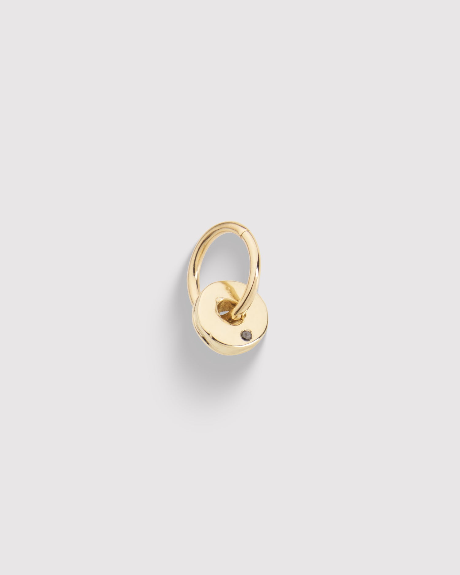 Raw Round Pendant - Gold
