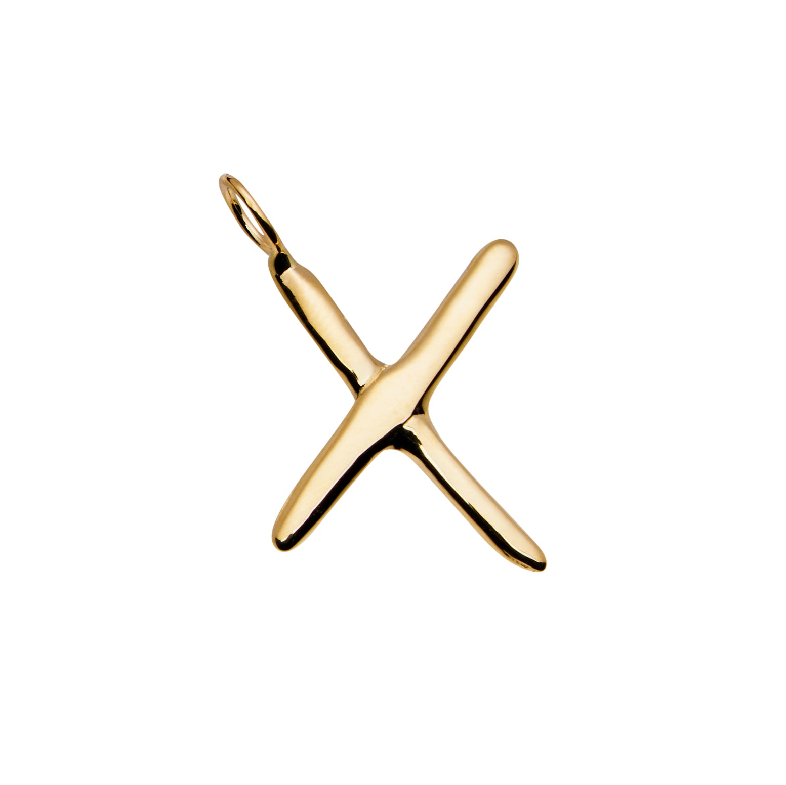 Raw Letter X - Gold