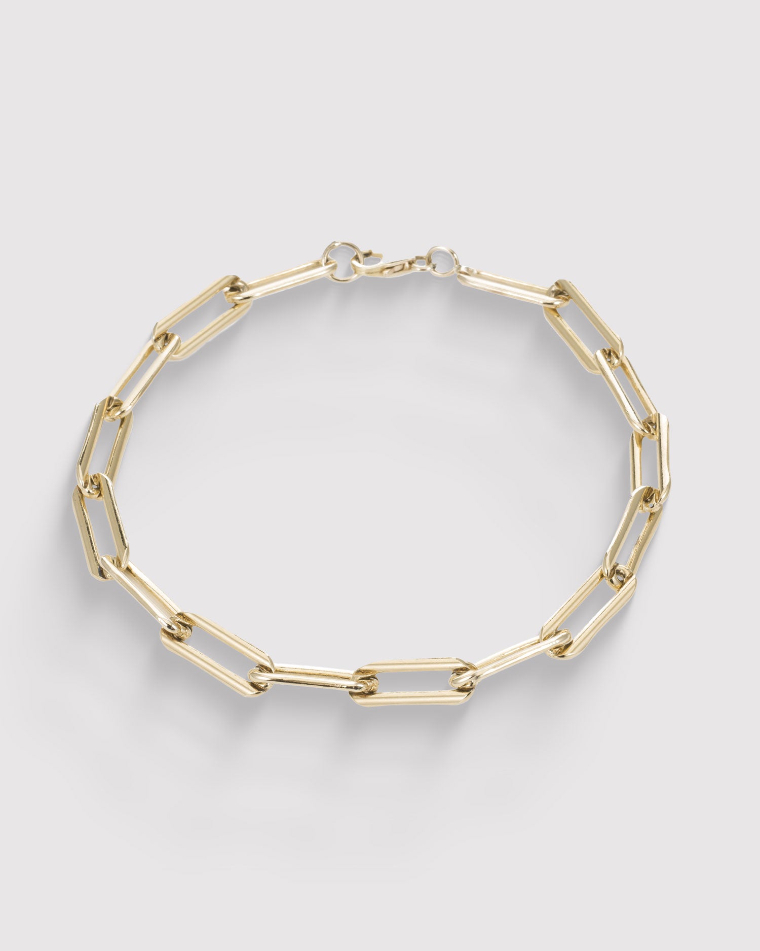 Rectangle Link Chain Bracelet - 14K Gold Filled