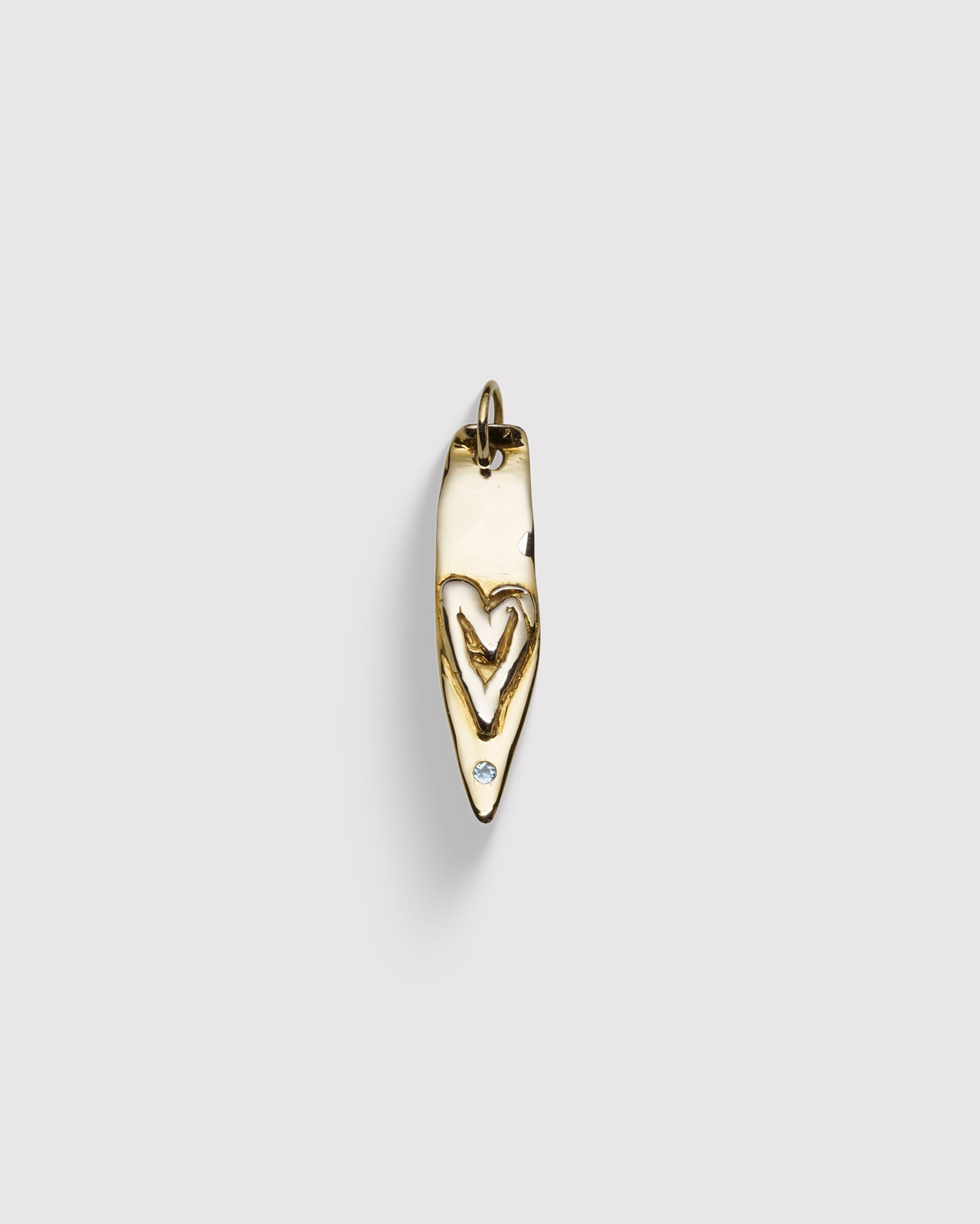 Raw Heart Tag Pendant
