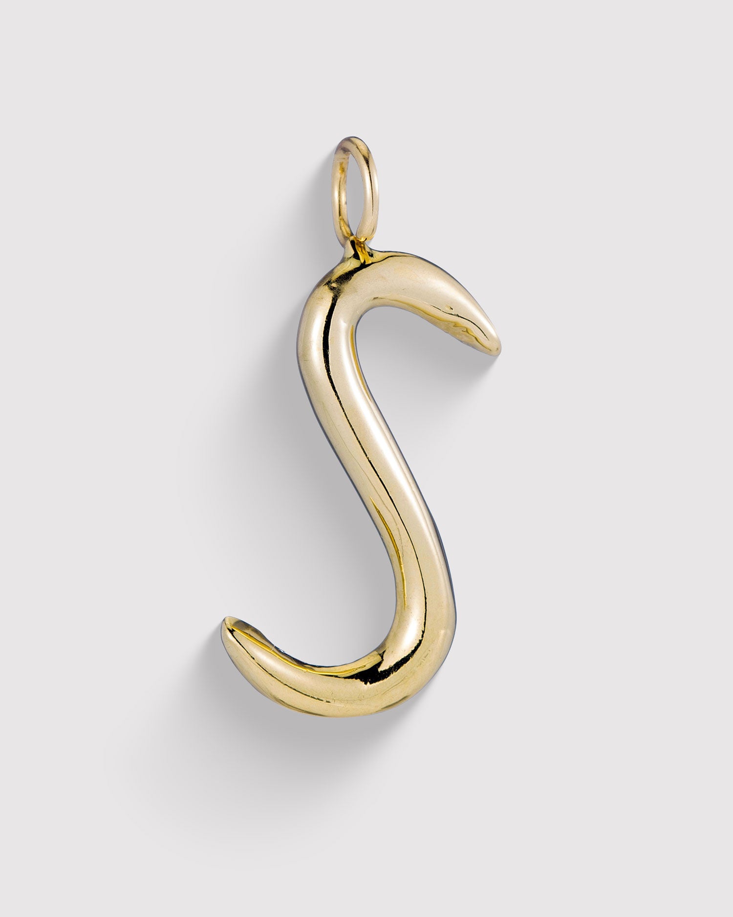Raw Letter S - Gold
