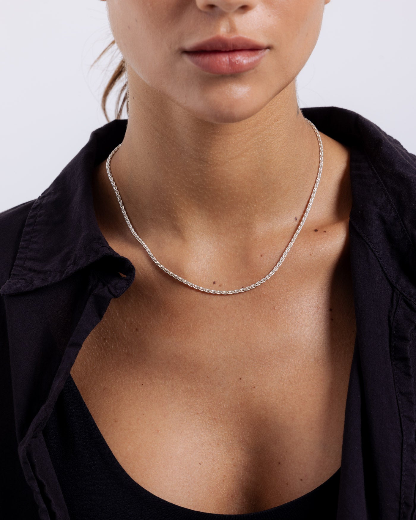 Siena Chain Choker - Sterling Silver