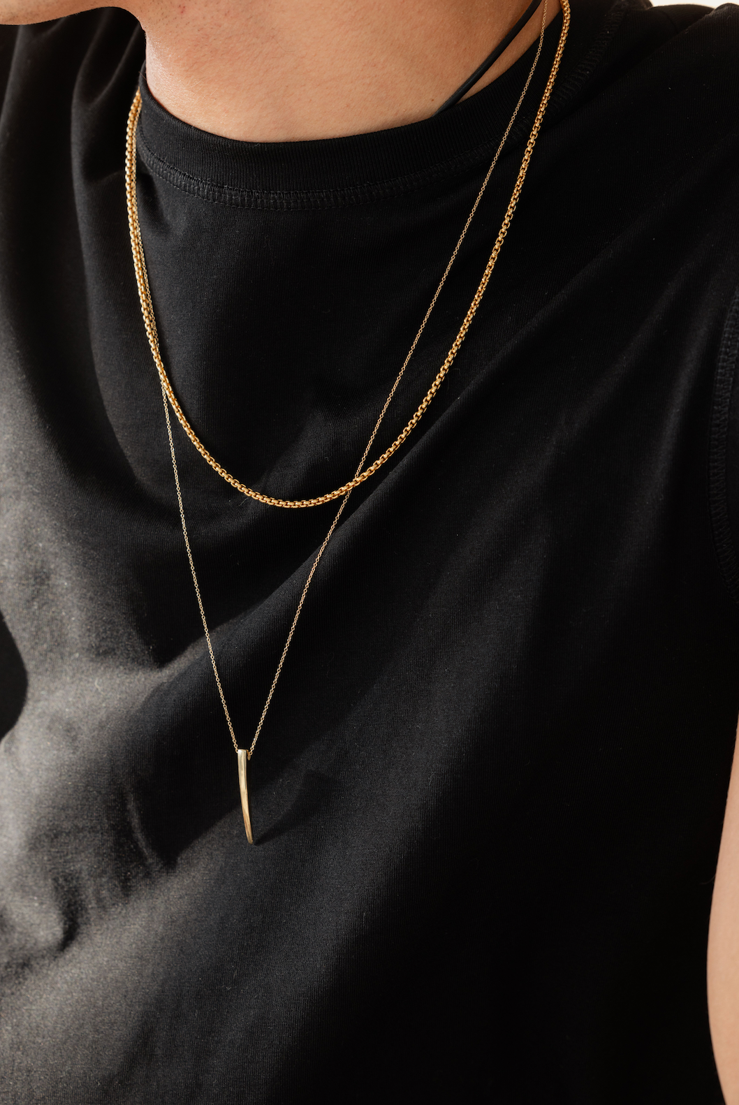 Men's Medium Box Chain Necklace - 14K Gold Filled
