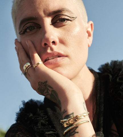 Raw Cuff Ring - Gold