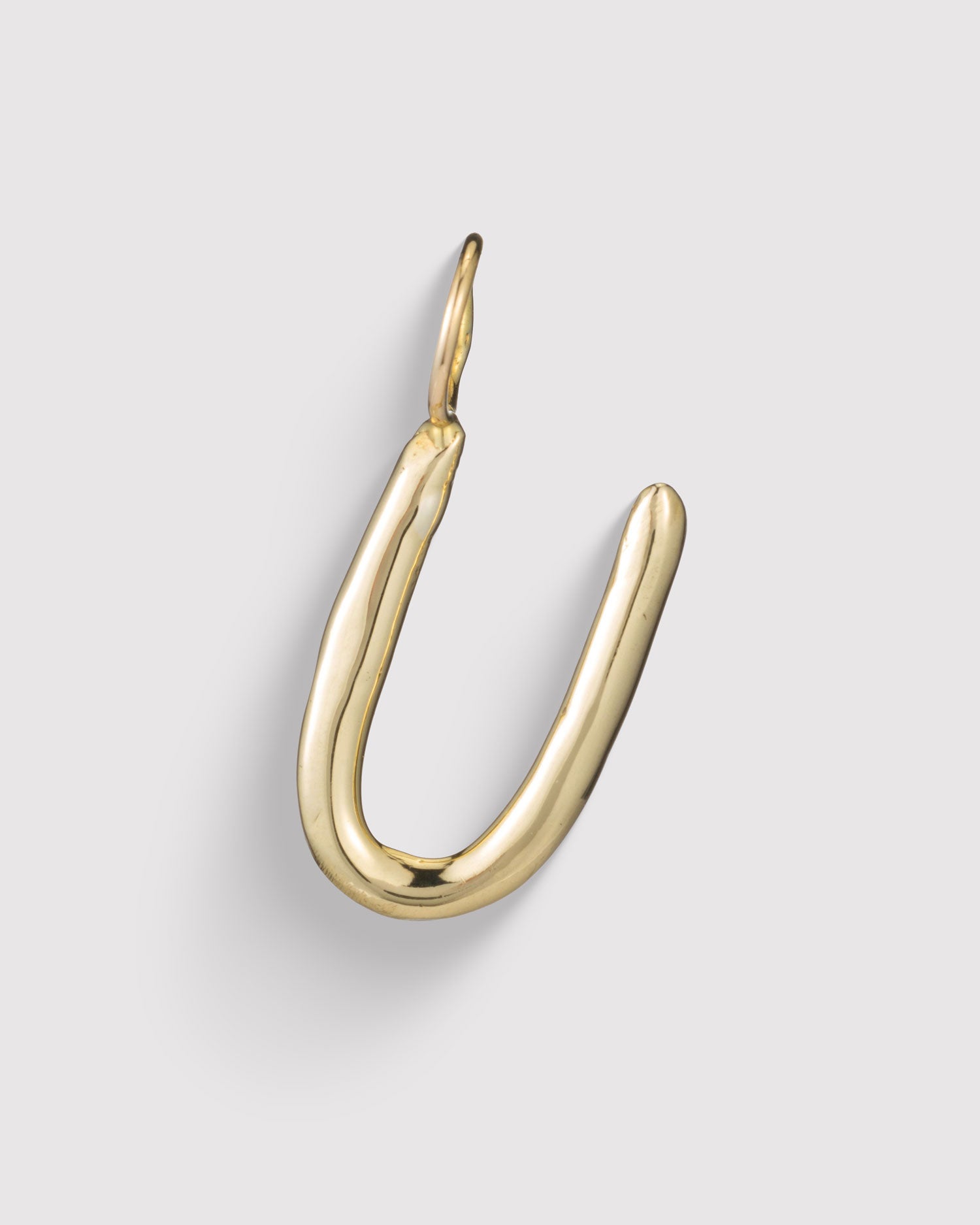 Raw Letter U - Gold