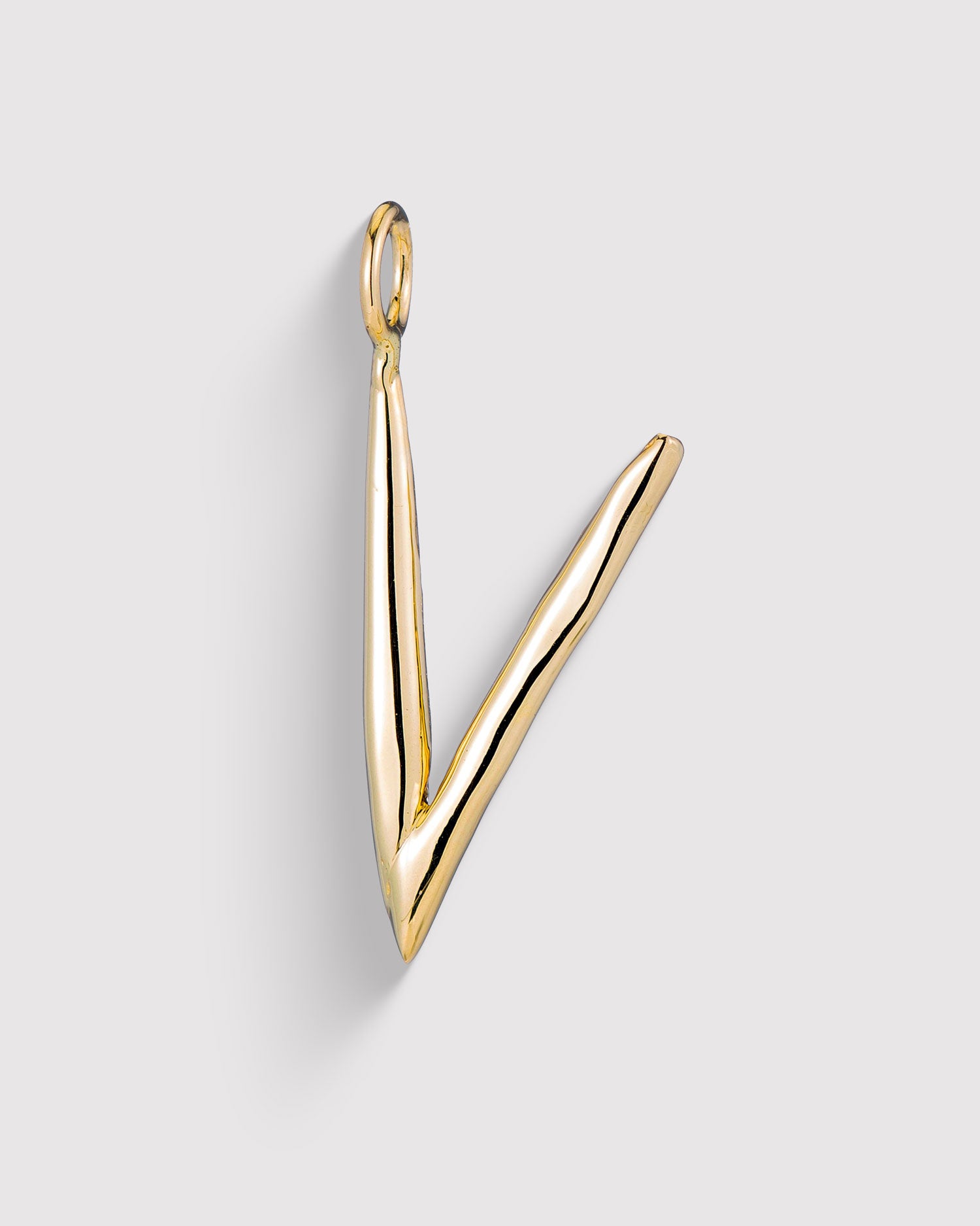 Raw Letter V - Gold