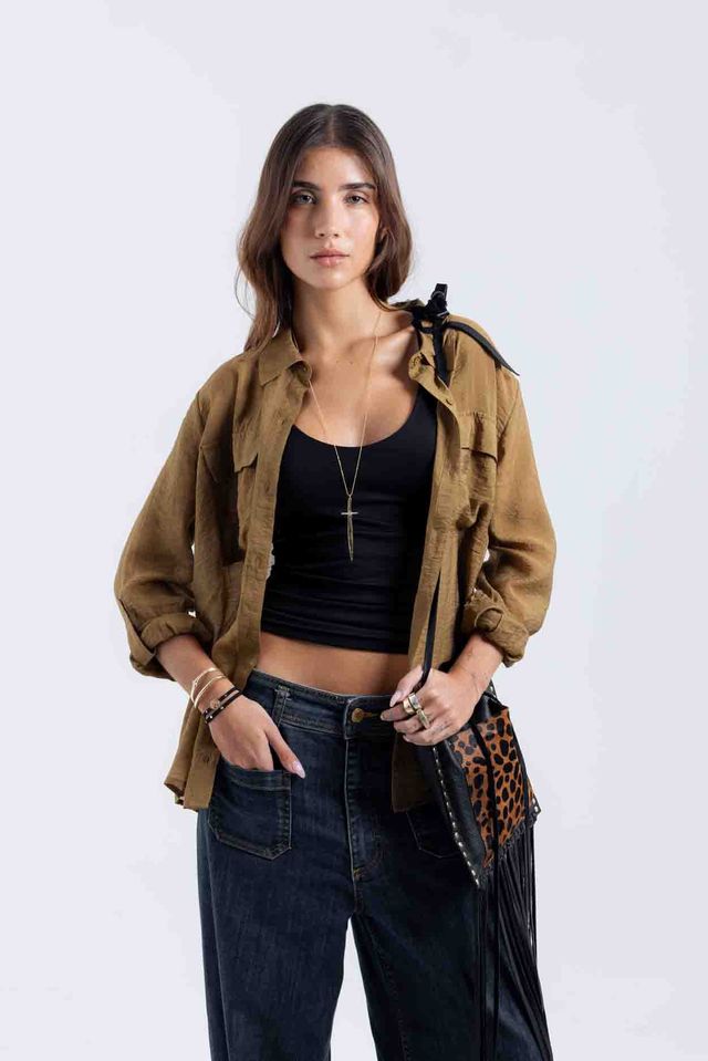 Black Leopard Fringe Bag