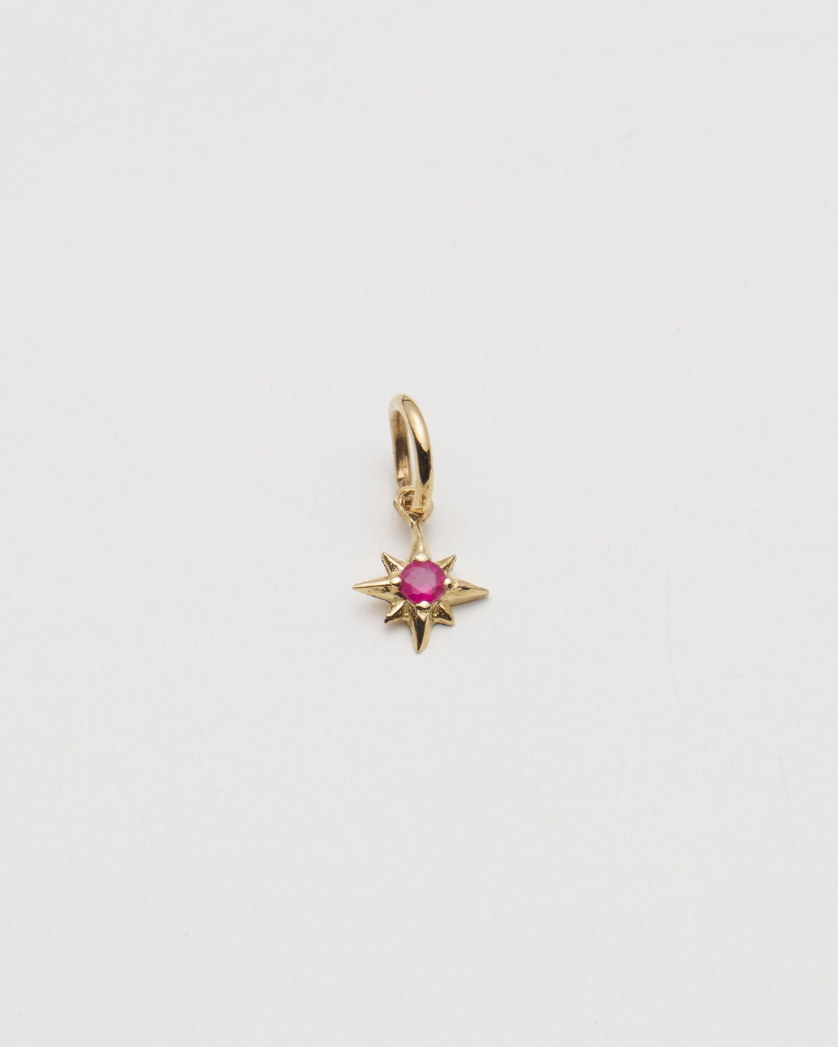 Mini North Star Pendant - Ruby