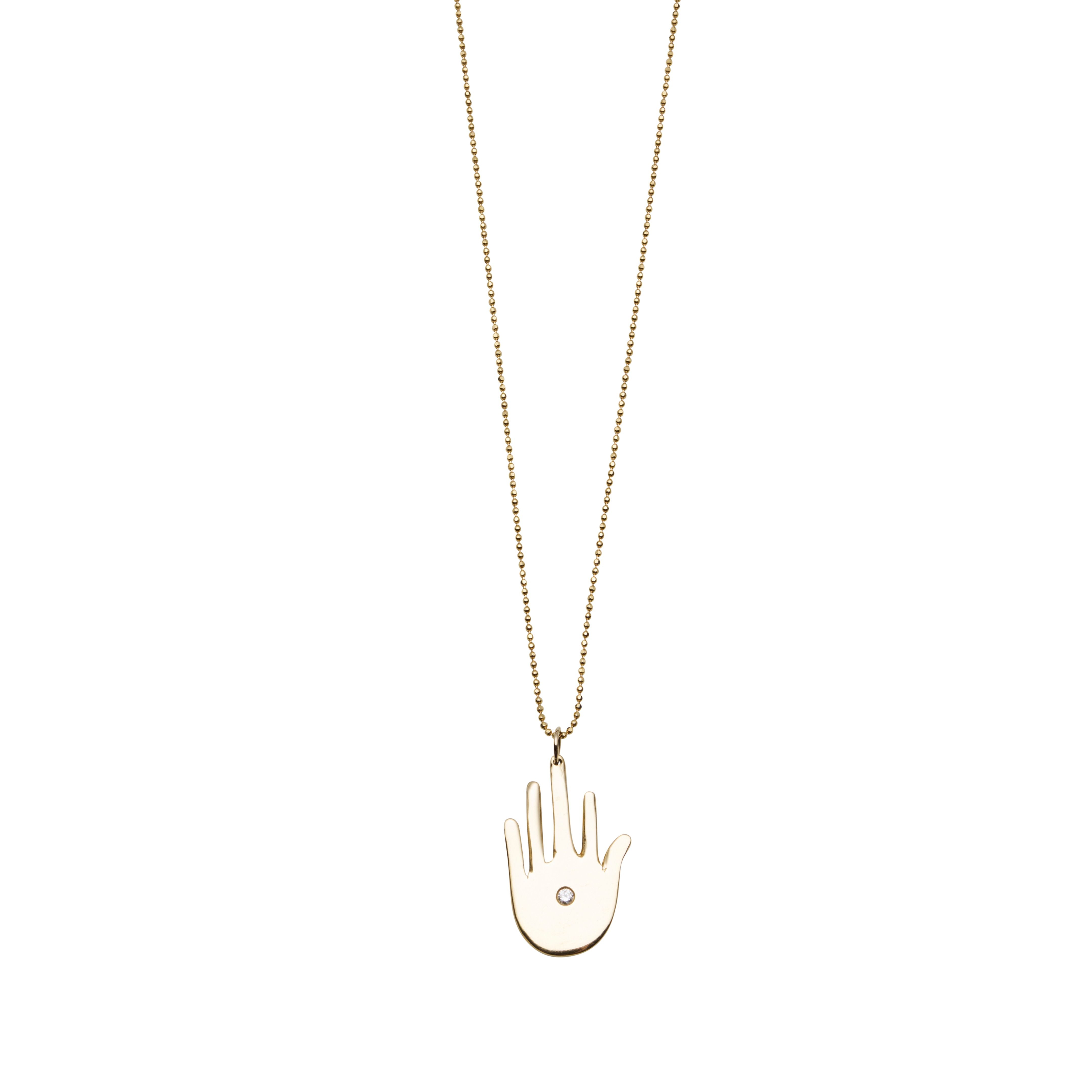 Raw Hand Pendant