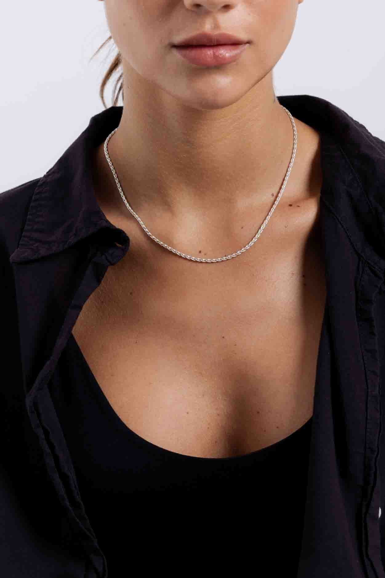 Siena Chain Choker - Sterling Silver