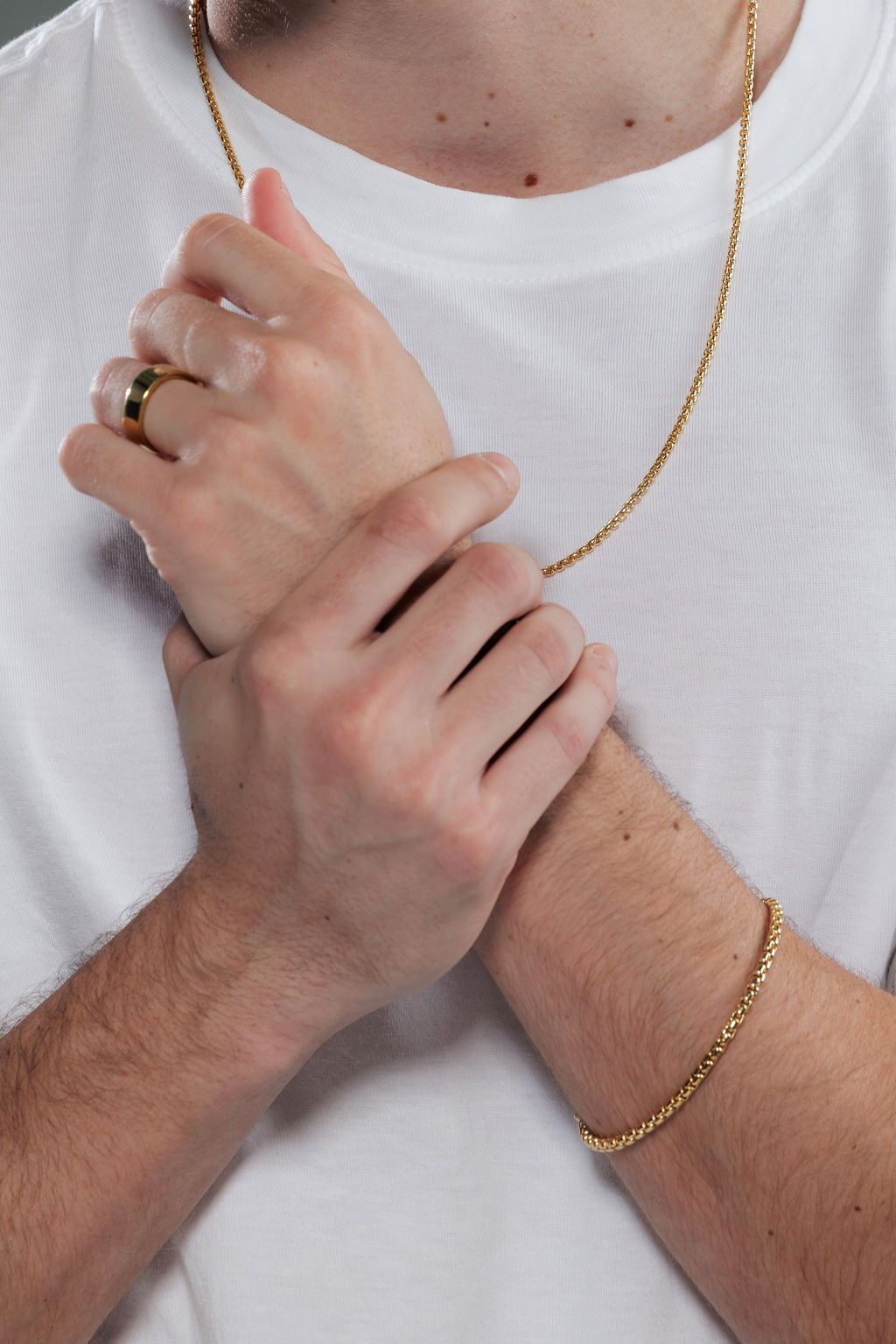 Men's Box Chain Bracelet - 14K Gold Filled