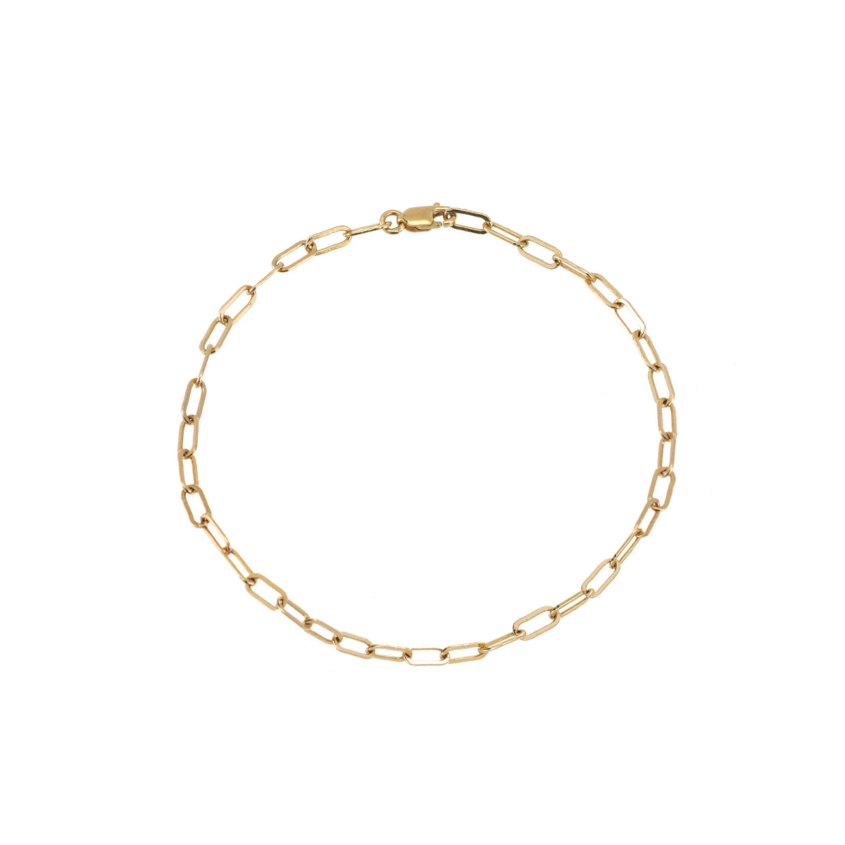Mini Rectangle Chain Bracelet - Gold | Mara Scalise