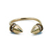 Power Ring With Diamond Pavé - Gold