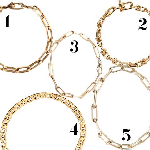 Rectangle Link Chain Bracelet - 14K Gold Filled