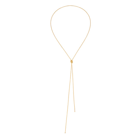 primary image of Knotted Box Chain Necklace - 14K Gold Filled