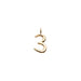 Raw Numeral 3 - Gold