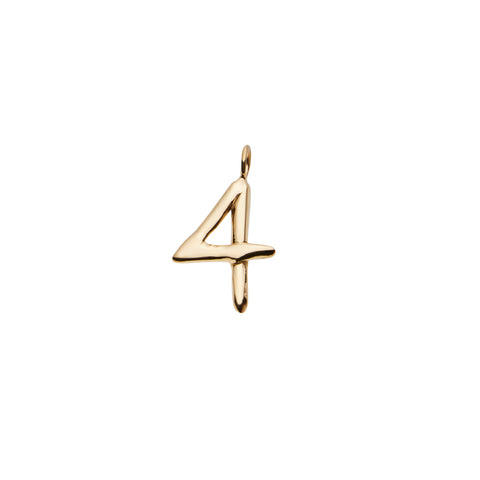 primary image of Raw Numeral 4 - Gold