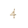 Raw Numeral 4 - Gold