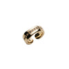 Diamond Raw Cuff Ring - Gold