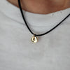 Raw Round Pendant - Gold