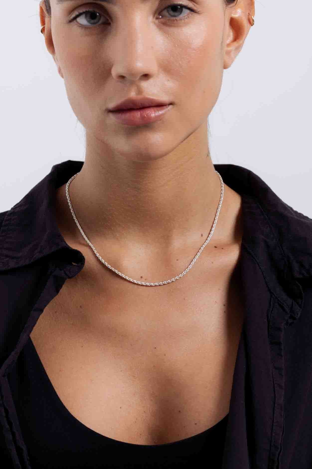 Siena Chain Choker - Sterling Silver