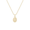 The Virgin of Miracles Oval Pendant - Gold
