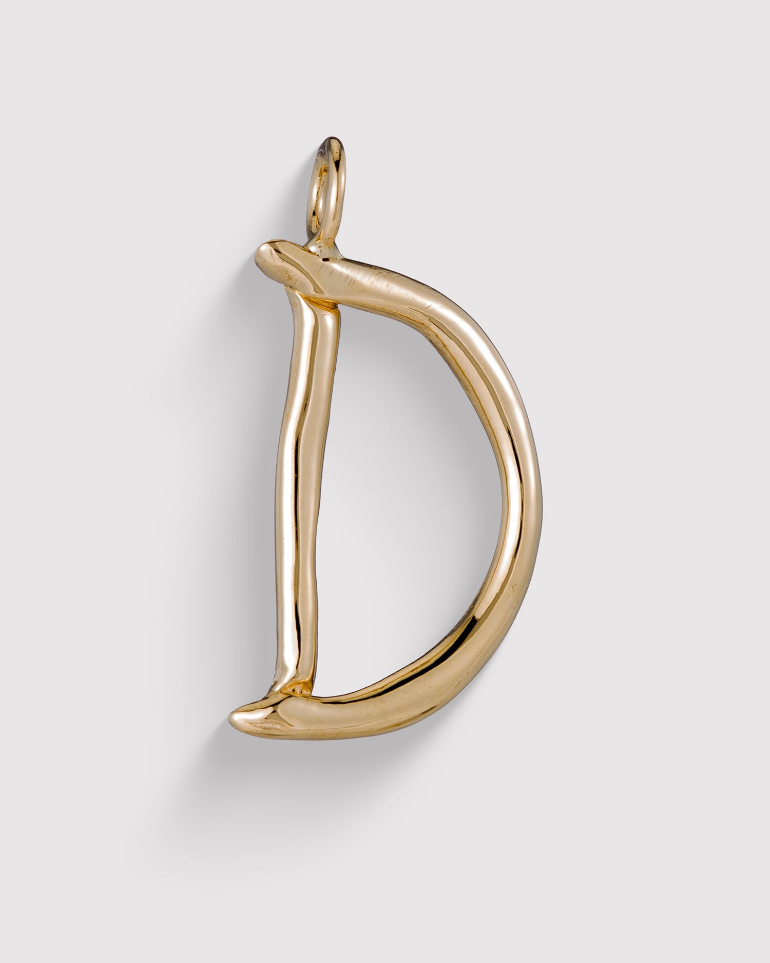 Raw Letter D - Gold