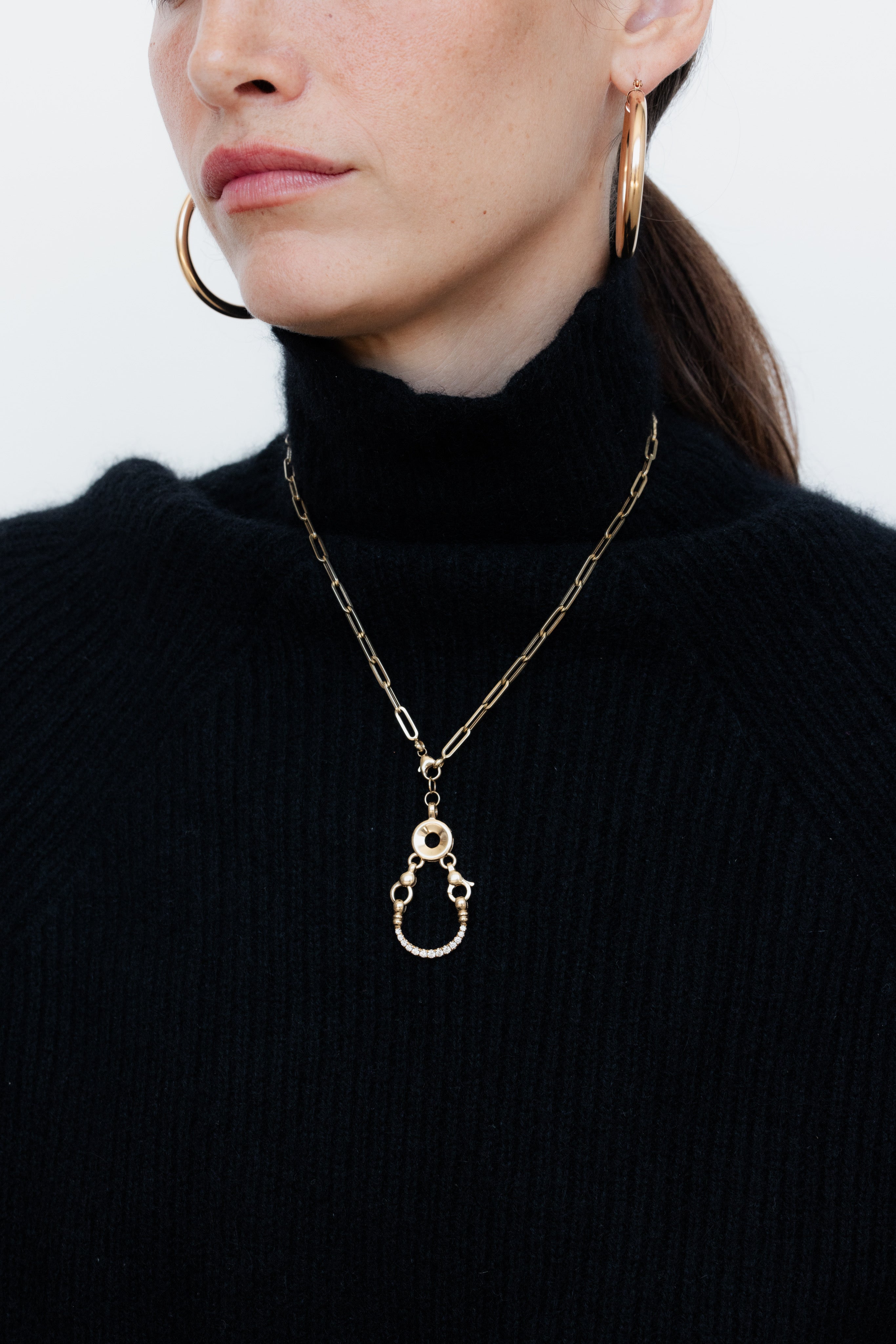 Diamond Horseshoe Locket