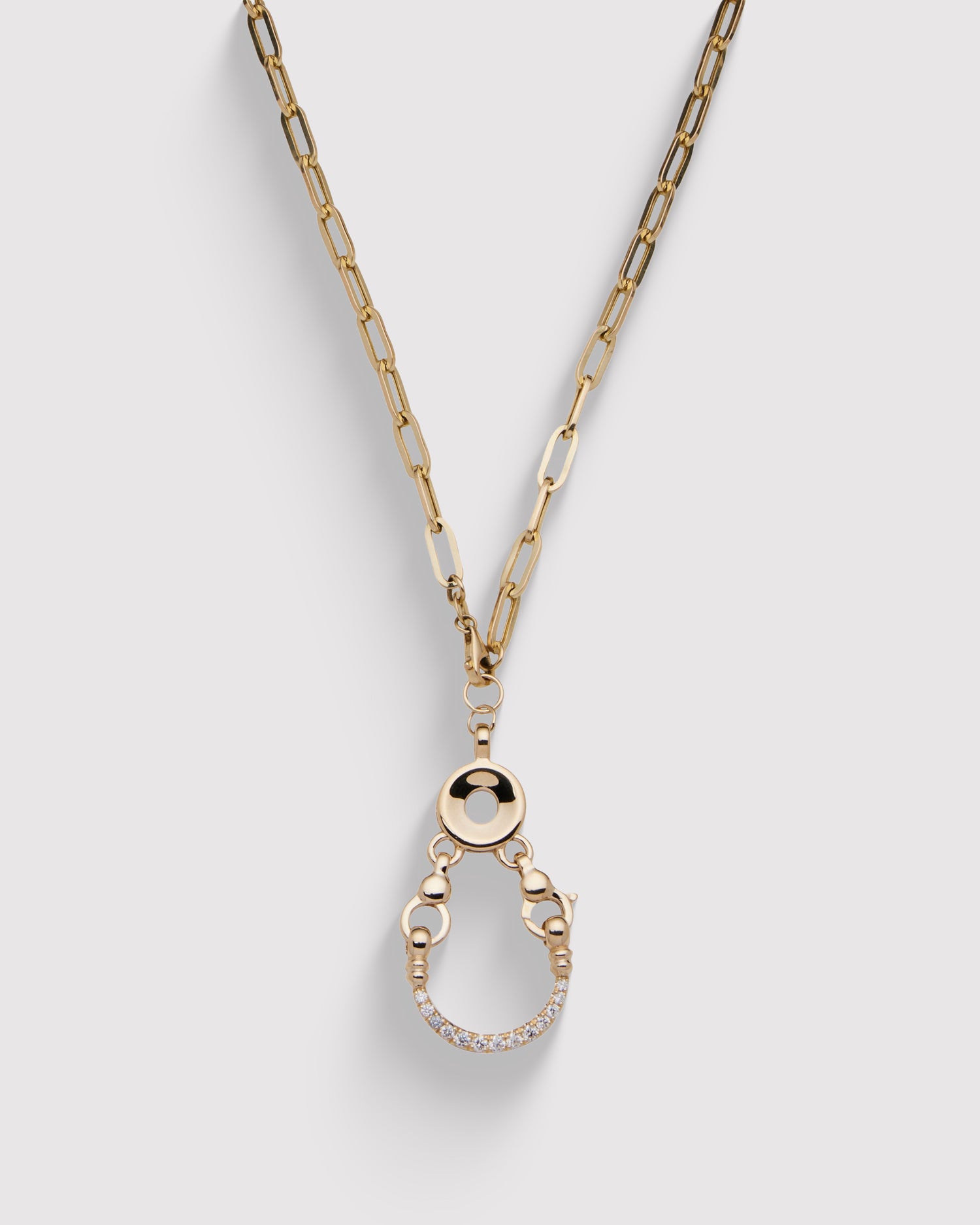 Diamond Horseshoe Locket