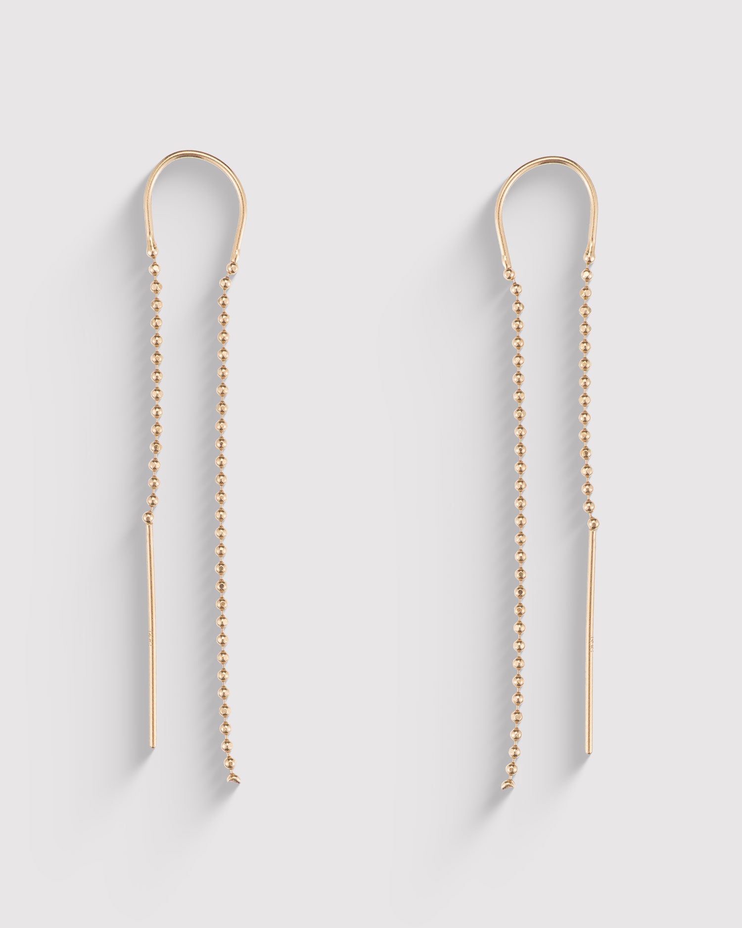 Drop Chain Earrings - Gold