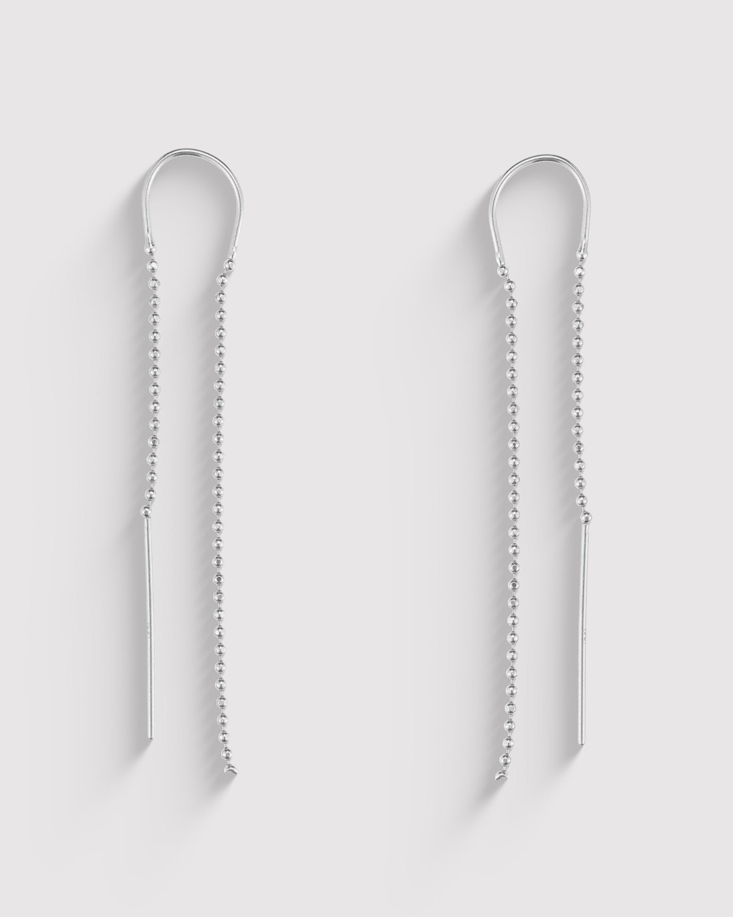 Drop Chain Earrings - Sterling Silver