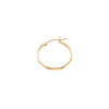 Hammered Flat Hoop - 14K Gold Filled