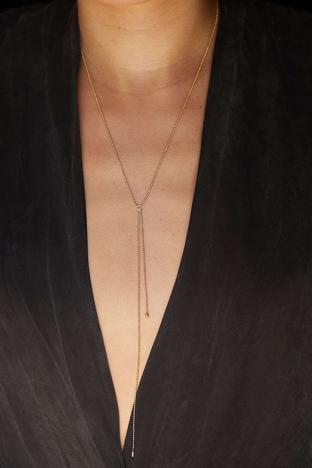 Double Drop Necklace - Gold