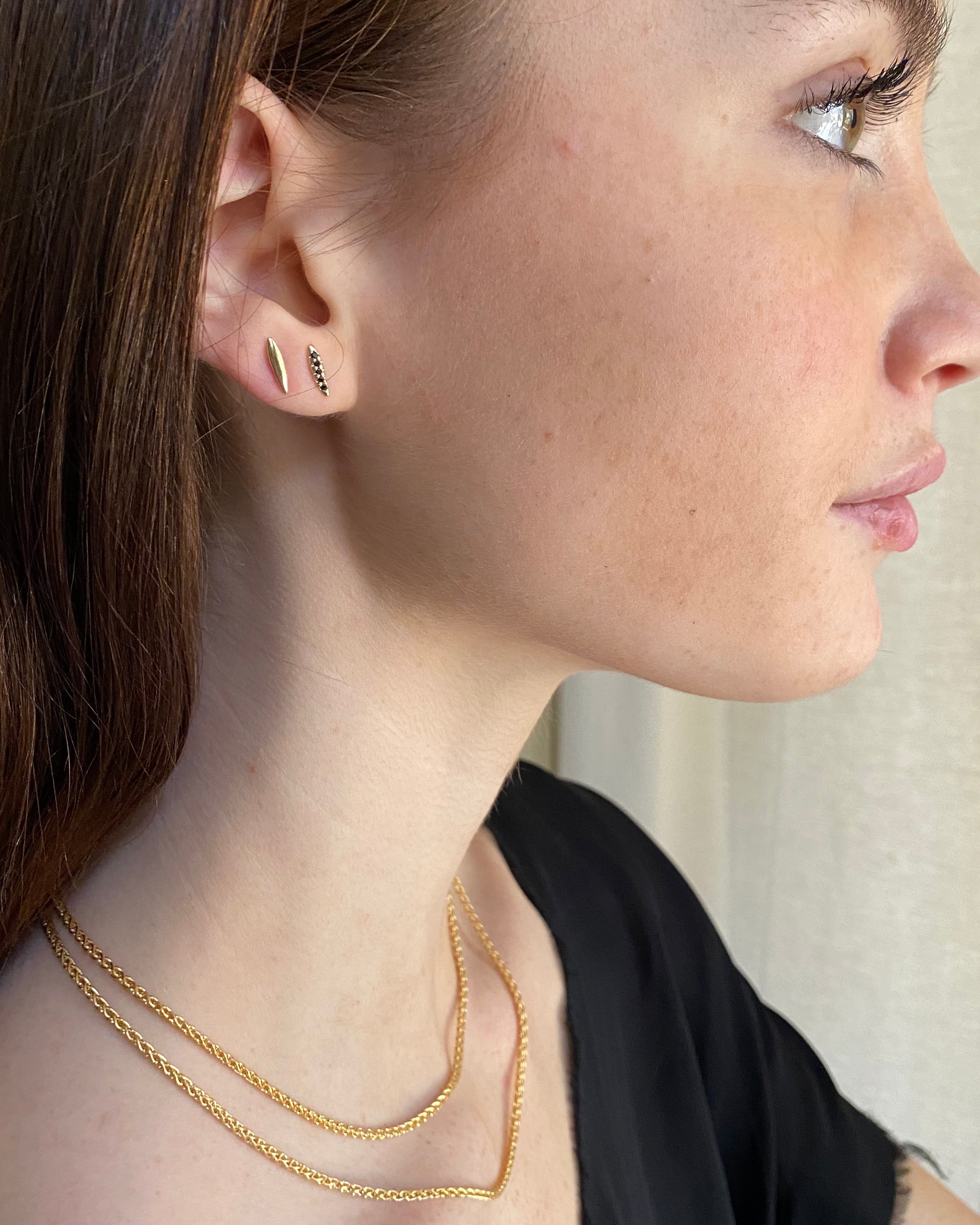 Raw Earrings - Gold