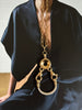 Diamond Horseshoe Locket - Gold