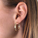 Hammered Flat Hoop - 14K Gold Filled