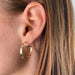 Hammered Flat Hoop - 14K Gold Filled