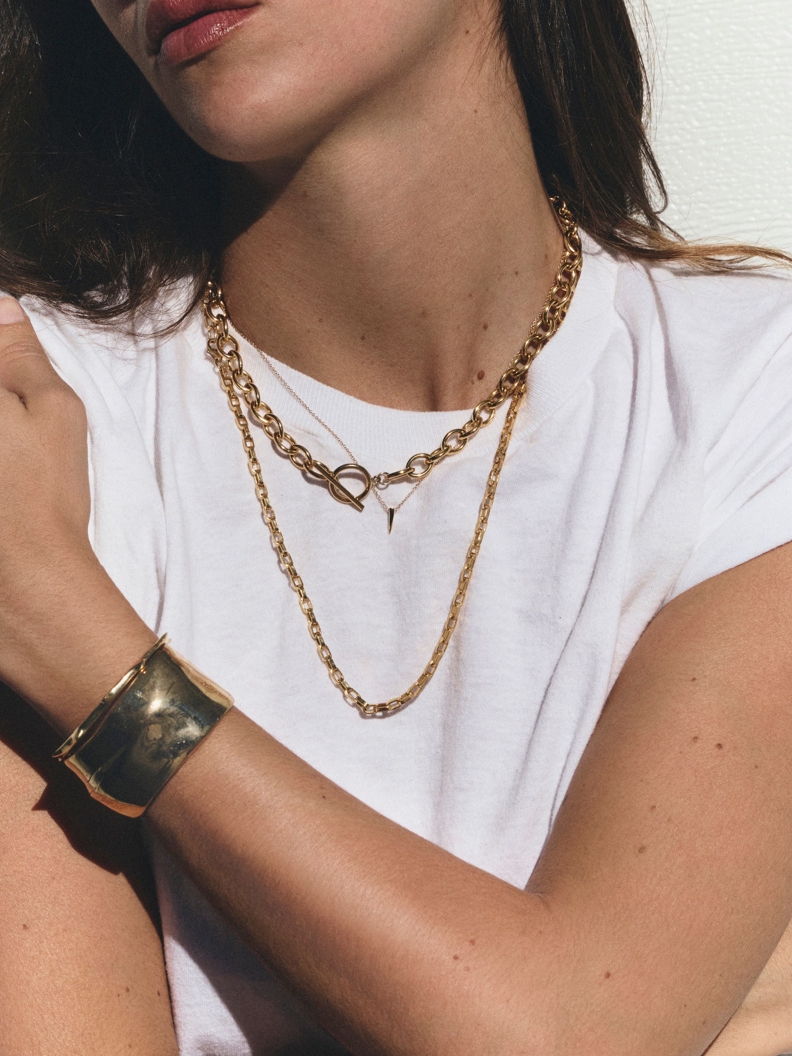 Mini Horn Necklace - Gold